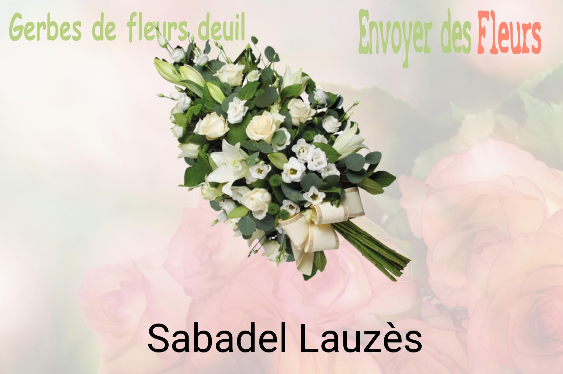 Gerbe de fleurs de deuil livrée à Sabadel-Lauzès